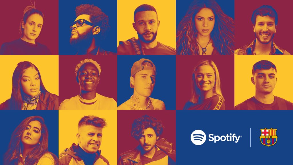 Spotify, artists, FC Barcelona