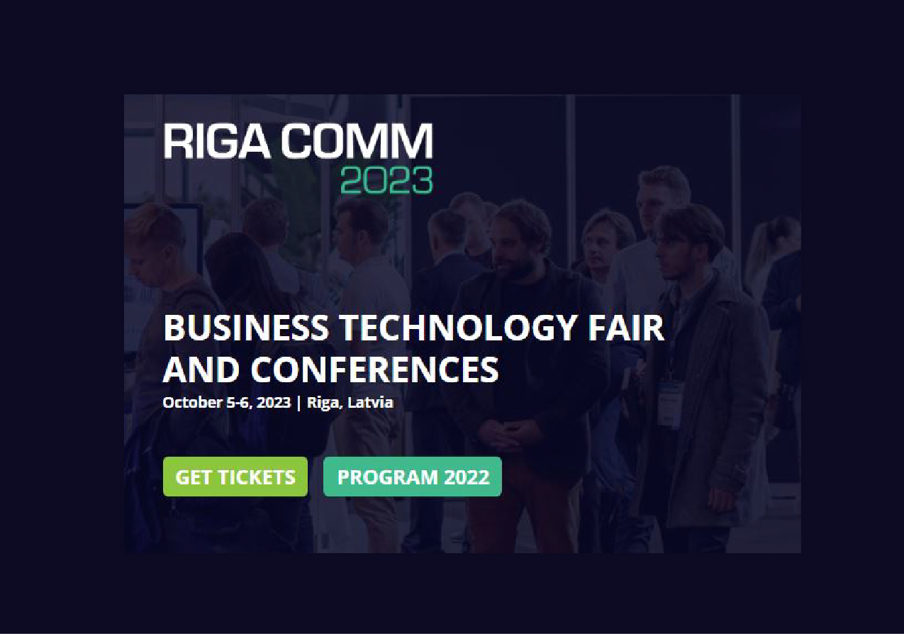 Riga Comm 2023 Business Technology Fair And Conferences